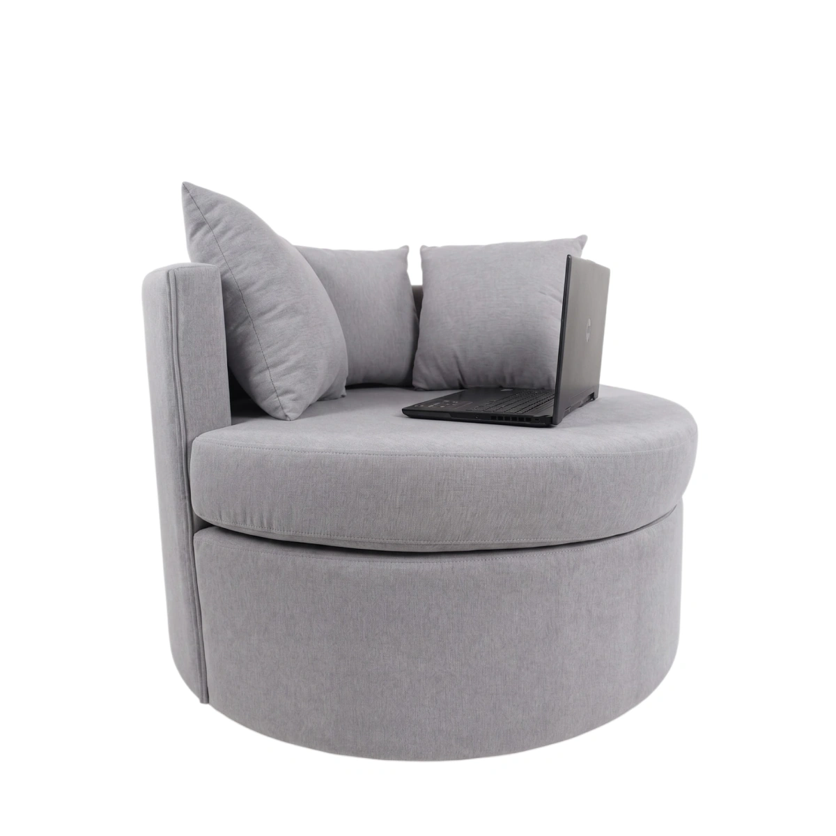 Sillón Luna Premium Sillon luna premium individual redondo color gris Felino Living